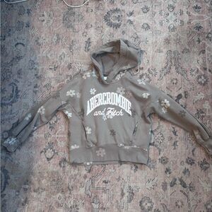 Abercrombie & Fitch Kids Brown Hoodie with flowers